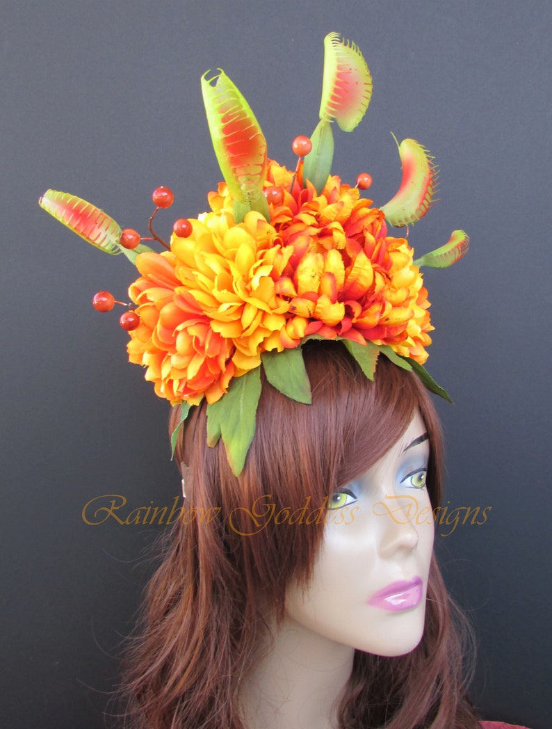 Venus Fly Trap Headdress Venus Fly Trap Hat Flower Crown | Etsy