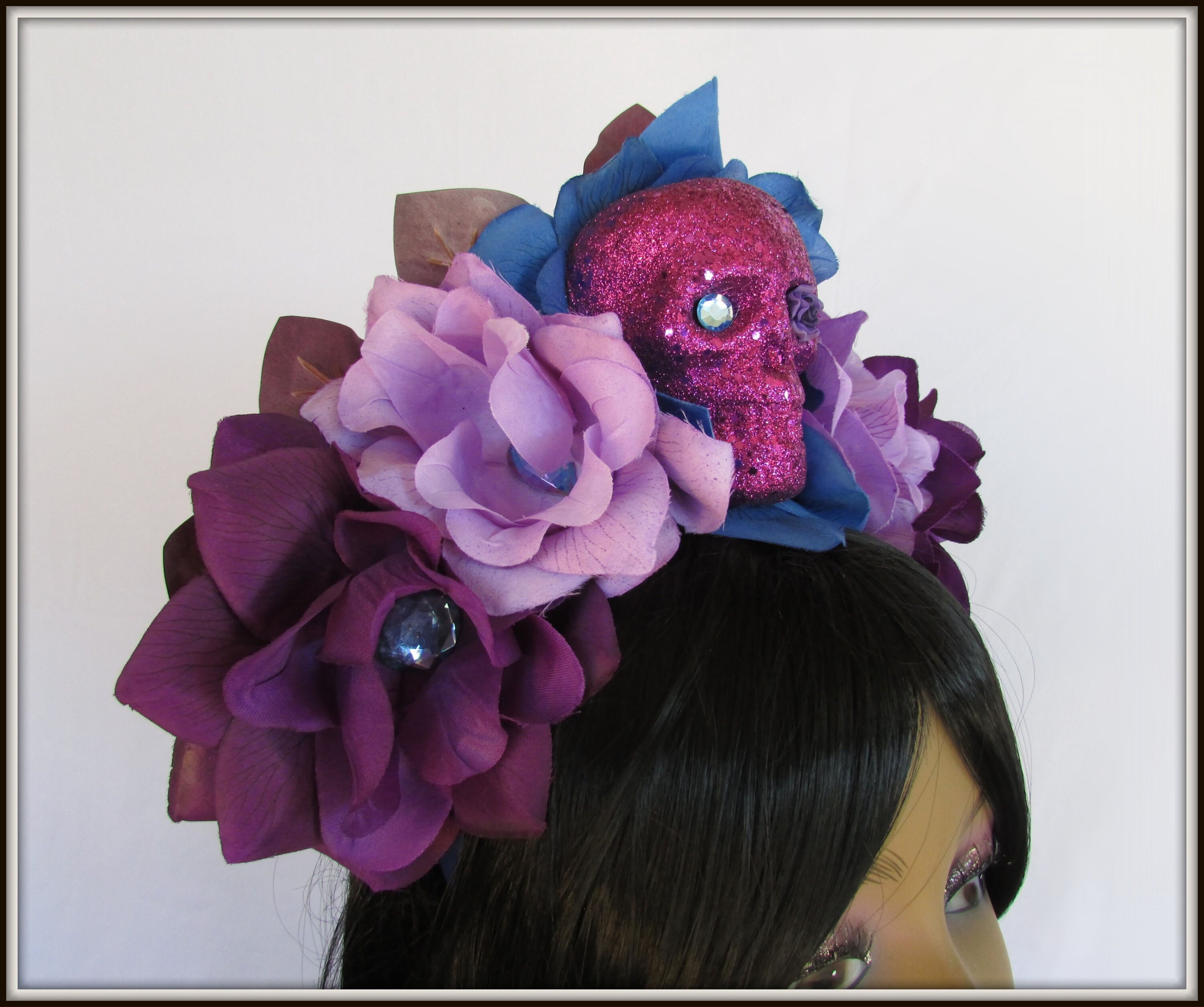 Day of the Dead Flower Headpiece, Día de los Muertos Headband, Flower