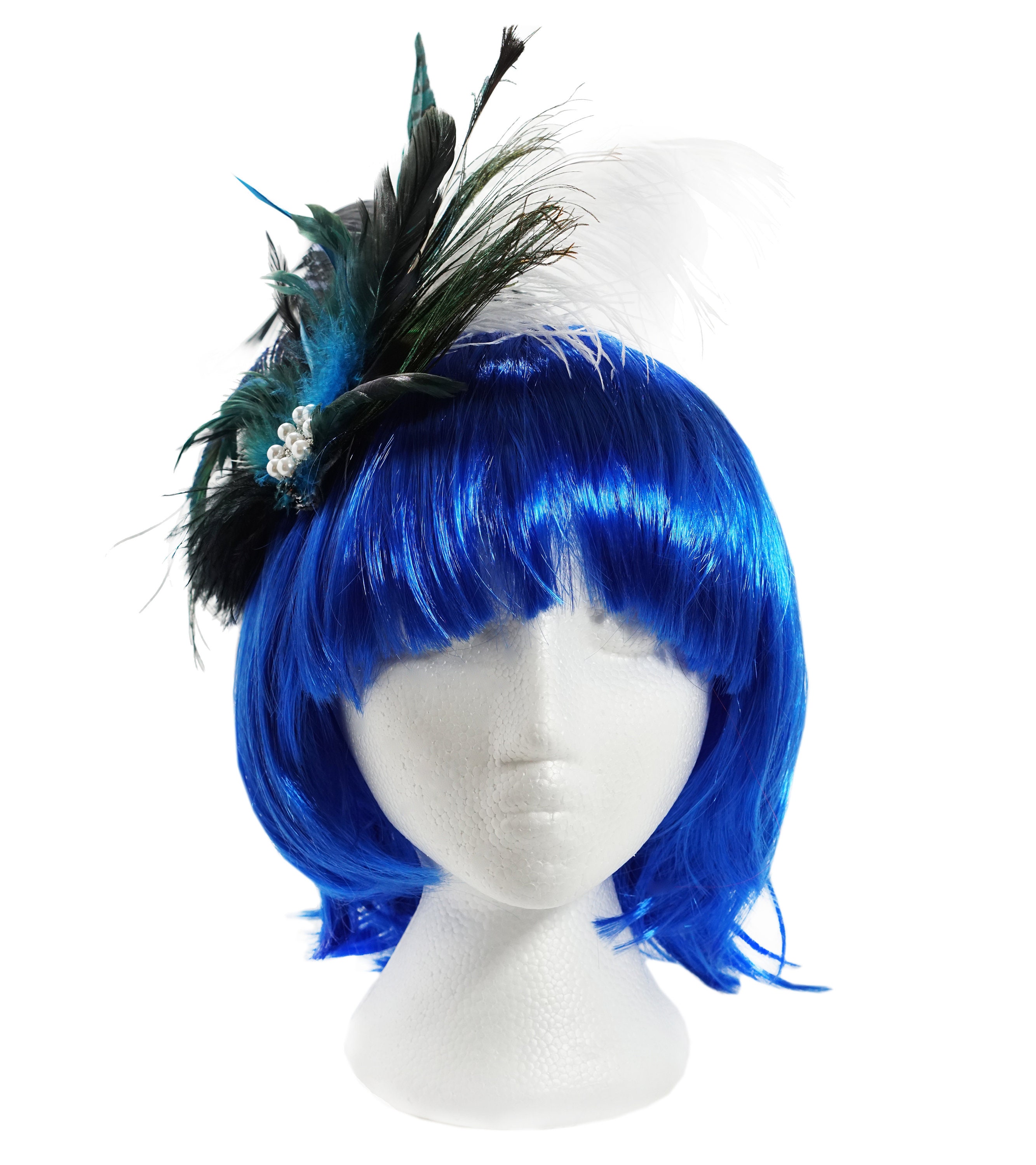 Peacock Feather Hair Clip Peacock Feather Fascinator Peacock