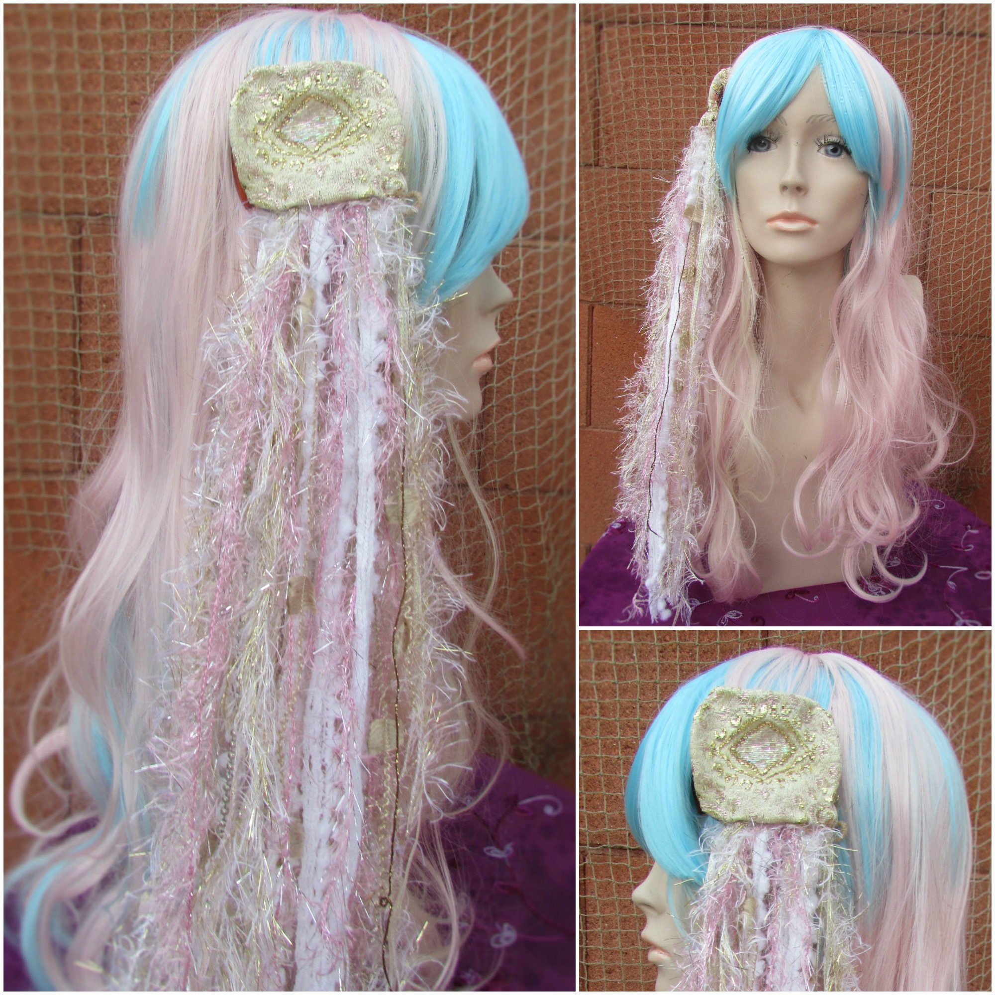 Mermaid Hair Clips, Mermaid Hair, Mermaid Costume, Shell Clips, Mermaid