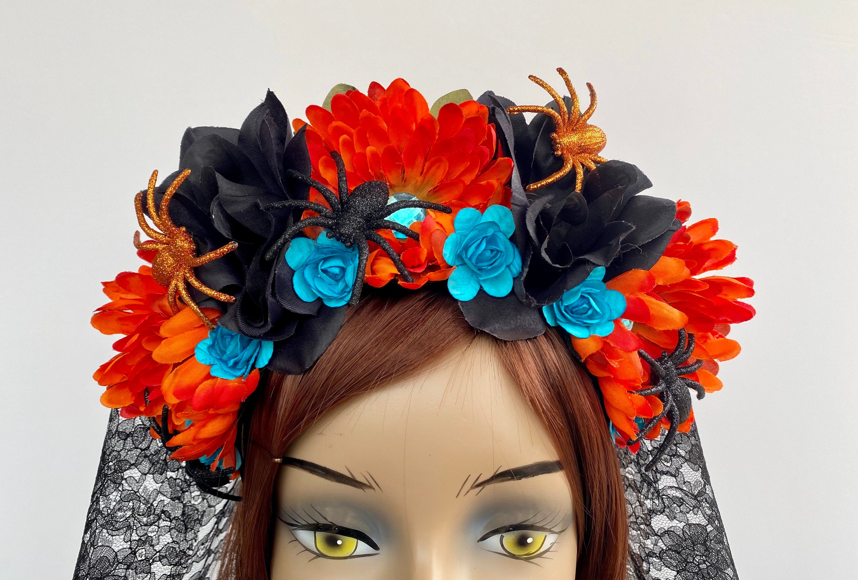 ❤ How to make a flower headpiece for halloween