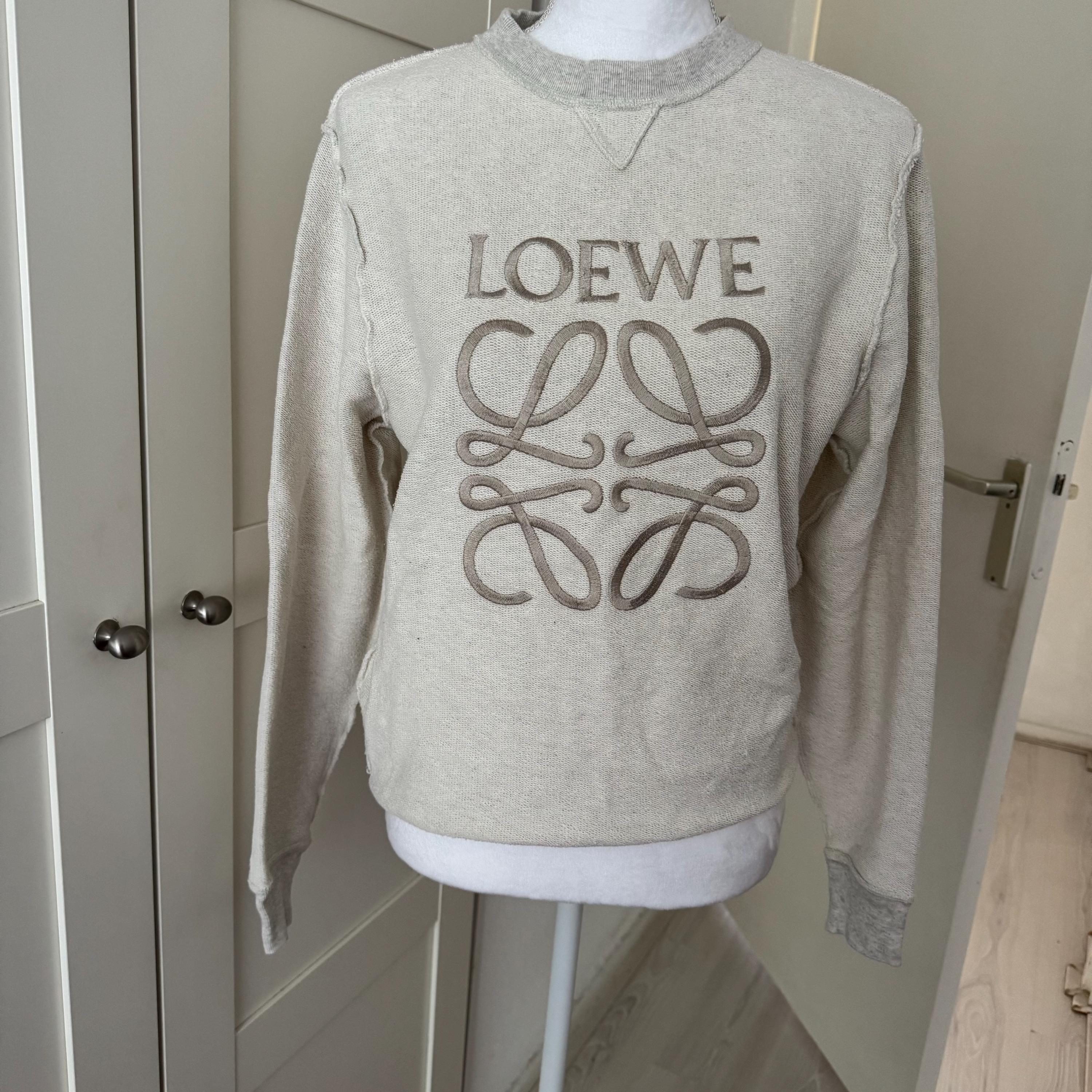 トップス LOEWE swing-style pullover Sweater in cotton blend White - LOEWE