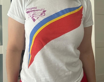 Vintage MICHAEL JACKSON Captain EO disney 1986 shirt tee baby tshirt cotton thin xs s 80s mj king of pop graphic artist jacksons disneyland