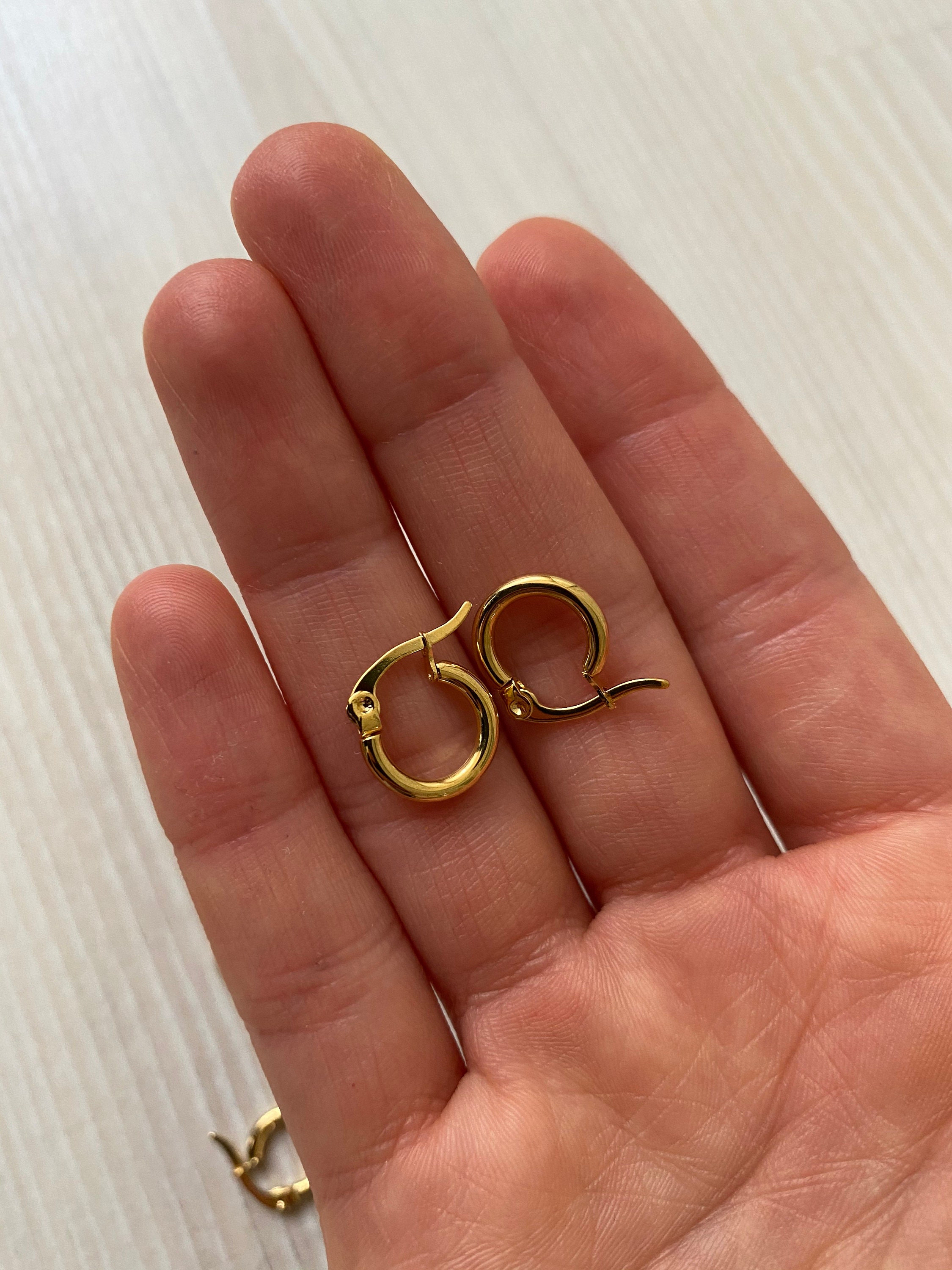 Cute little hoop earrings dainty thin small hoop earrings lot Etsy