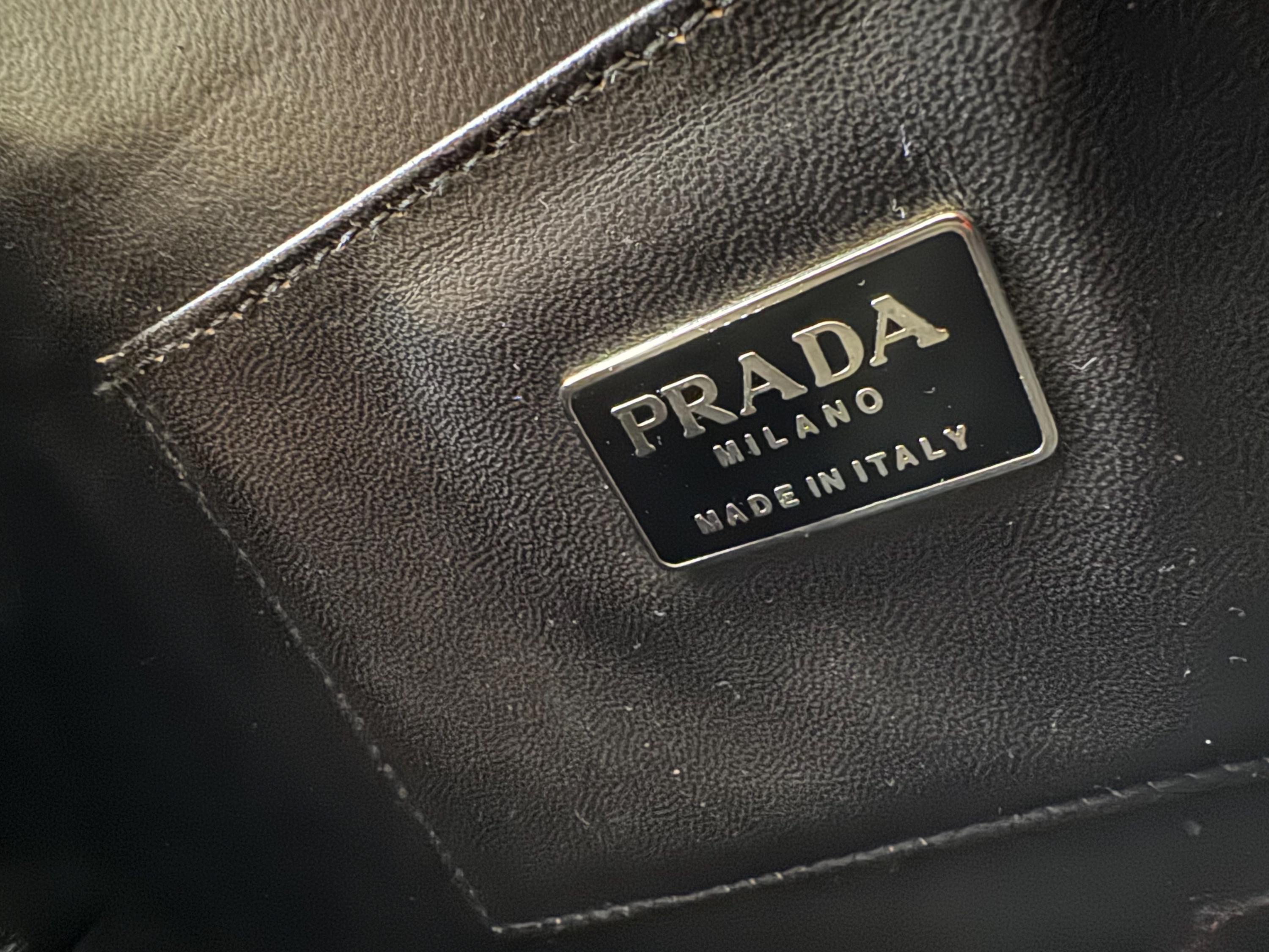Vintage PRADA F/w 1990 Handbag Black Leather 90s Pegasus Archival