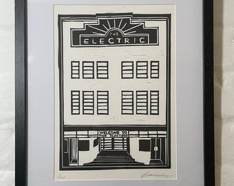 The Electric Cinema Birmingham Linoprint