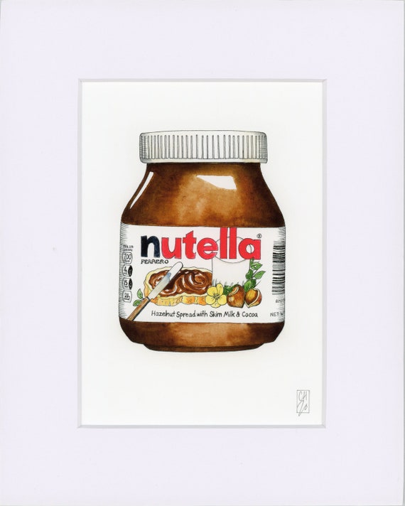 Pot de Nutella imprimé en acrylique, accessoires de bricolage