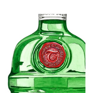 Tanqueray Gin-tryck, Ginälskare-present, Ginbar-konst, Kökskonst, Väggkonsttryck, Inflyttningspresent, bild 4
