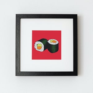Sushi Print, Sushi Gift, Kitchen Print, Home Decor, House Warming Gift