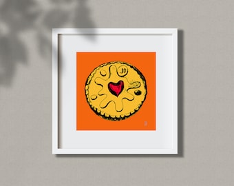 Jammy Dodger, Brillanter Biskuitdruck! Pop Art Print, Haus Wärmendes Geschenk, Küchendekoration,