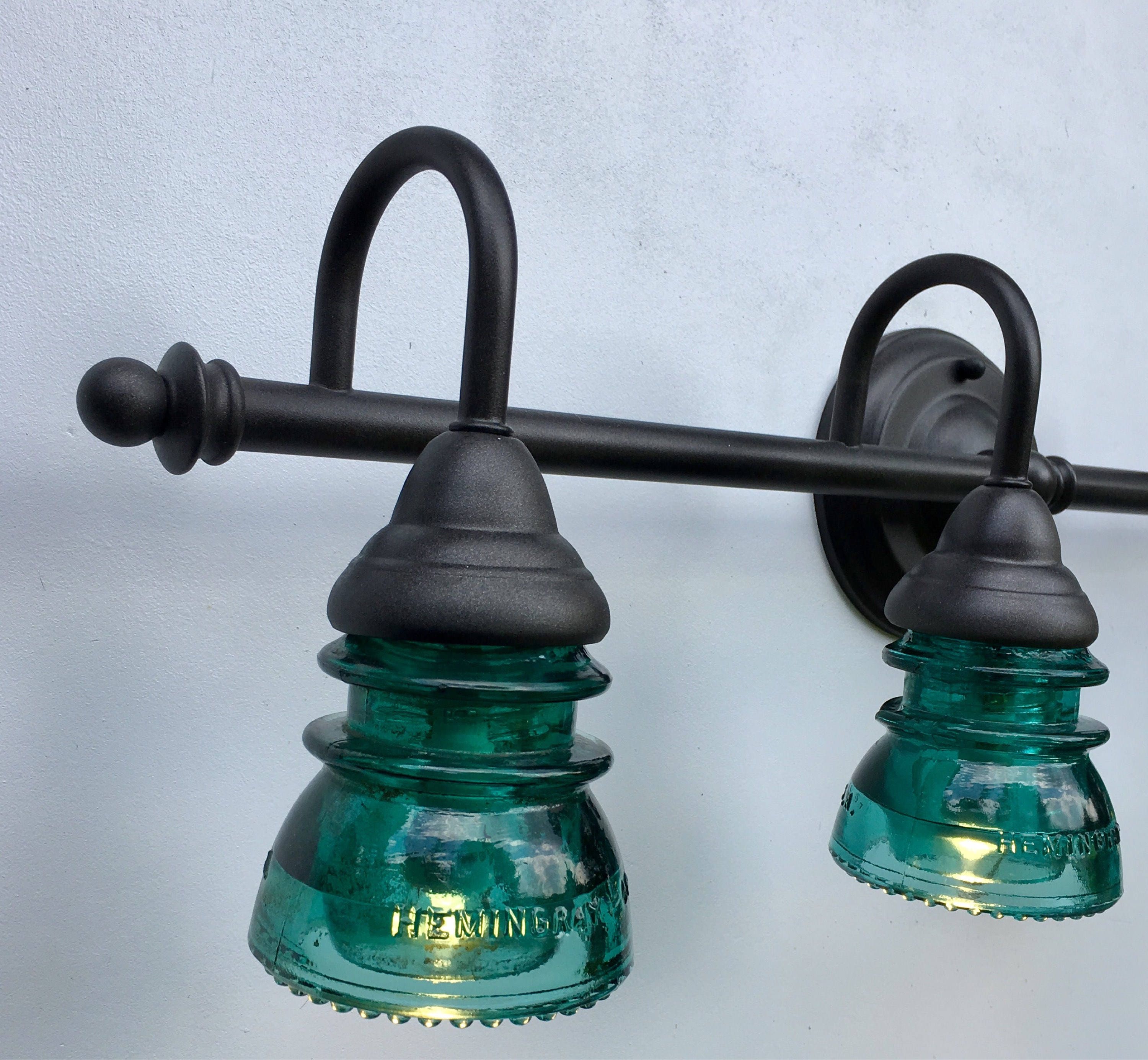 Accesorio de tocador de baño de 4 luces con aisladores de | Etsy