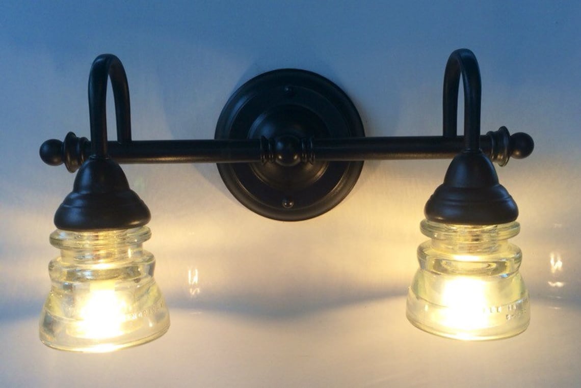 Beautiful Bathroom Vanity Fixture with an Oilrubbed Bronze Etsy