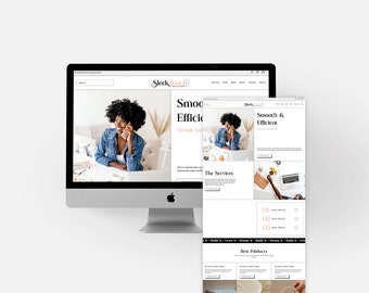 Wix Website Template Diy Sleek Touch eCommerce Service Blog Template, Sleek Touch Theme, Website Design, WIX Studio Website Template