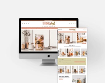 Wix Website Template Diy Libby Oh! eCommerce Template, Libby Oh! Theme, eCommerce Template, Website Design, WIX Studio Website Template