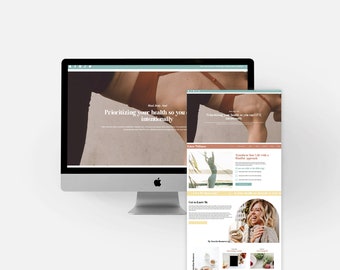 Wix Website Template Diy Kiera Wellness eCommerce Service Blog Template, Kiera Wellness Theme, Website Design, WIX Studio Website Template