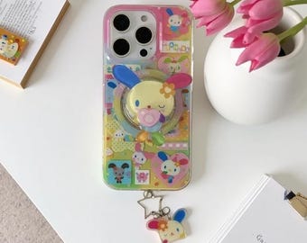 Rainbow Rabbit Phone Case, Dopamine Bunny MagSafe Cover, Shockproof iPhone Protection