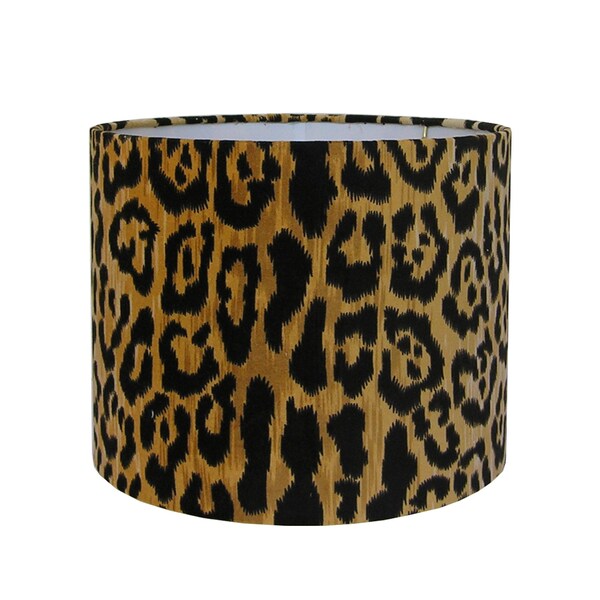 Leopard Velvet Animal Print Lamp Shade - Small