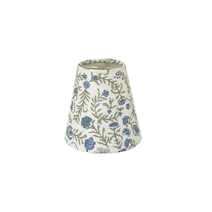 Blue & Green Floral Sconce Shade