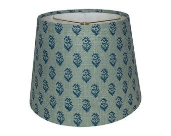 Blue Paisley Indian Motif Lamp Shade - Small