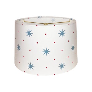Blue Star with Red Dot Lamp Shade - Small, Multiple Sizes Available