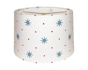 Blue Star with Red Dot Lamp Shade - Small, Multiple Sizes Available