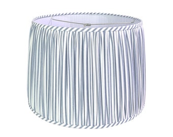 Gathered Striped Lamp Shade, Multiple Sizes and Colors Available