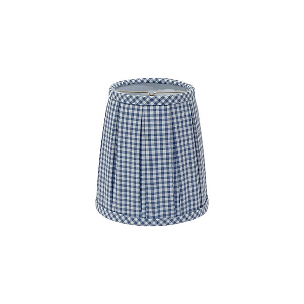 Box Pleated Gingham Sconce Shade - Lots of Color Options