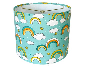 Blue Rainbows Lamp Shade, Available in Multiple Sizes