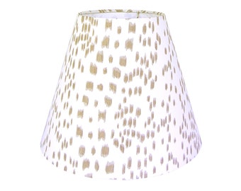 Sandy Light Brown Animal Print Lamp Shade - Small