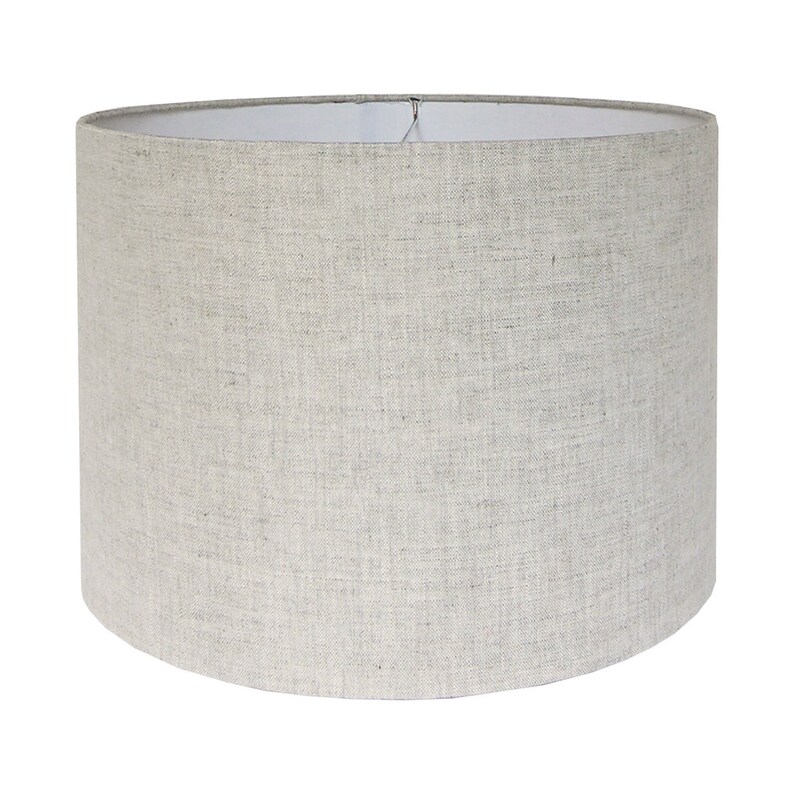 Custom Lamp Shade Medium Fabric Lampshade Linen Shades Lampshades Natural Table