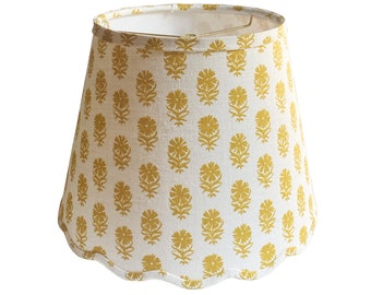 Pretty Beatrix Floral Scalloped Lamp Shade - Multiple Colors - Medium