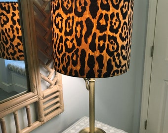 Leopard print 2024 bedside lamp