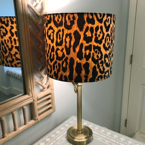 Leopard Animal Print Velvet Lamp Shade Leopard Animal Print Velvet Lamp Shade, Tiger Print Light Shade