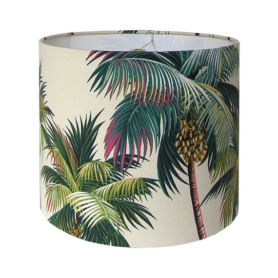 Tropical Lamp Shade Custom Lamp Shade Palm Trees Lampshade Etsy