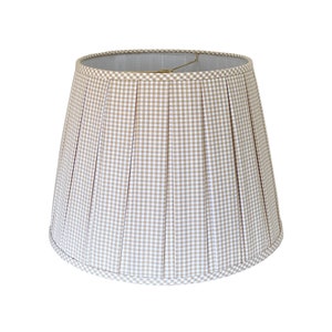 Box-Pleated Check Lamp Shade - Multiple Colors & Sizes