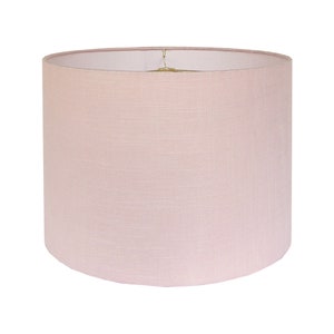 Blush Pink Linen Lamp Shade - Small