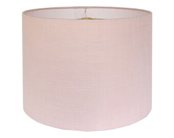 Blush Pink Linen Lamp Shade