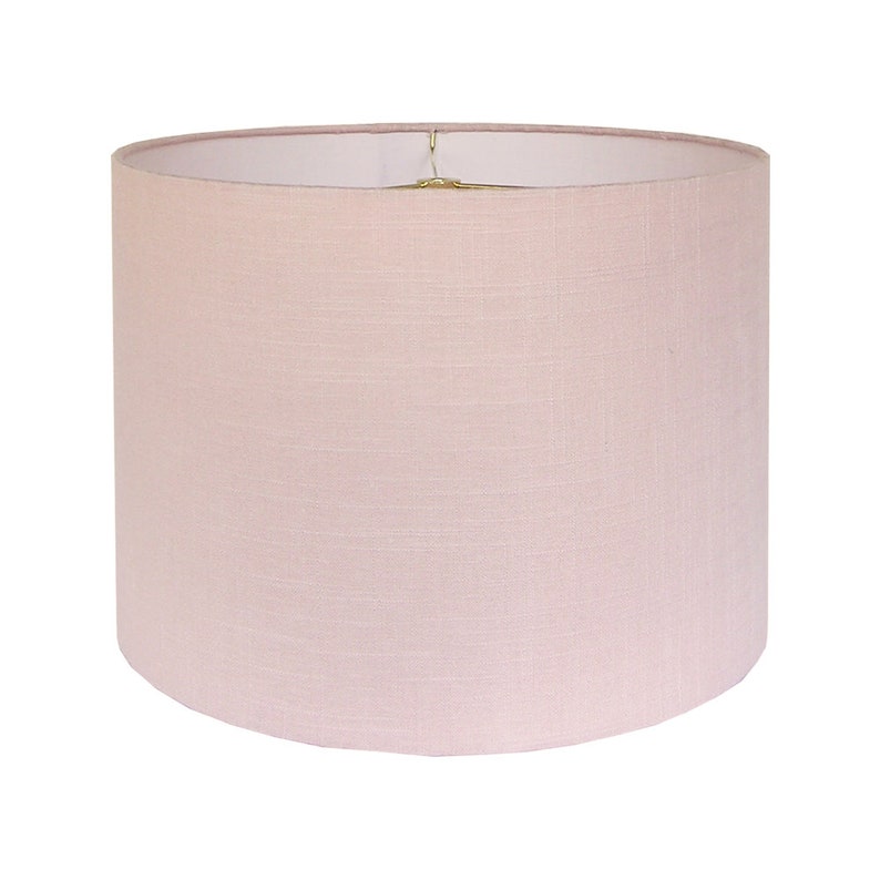 Blush Pink Linen Lamp Shade Small image 1