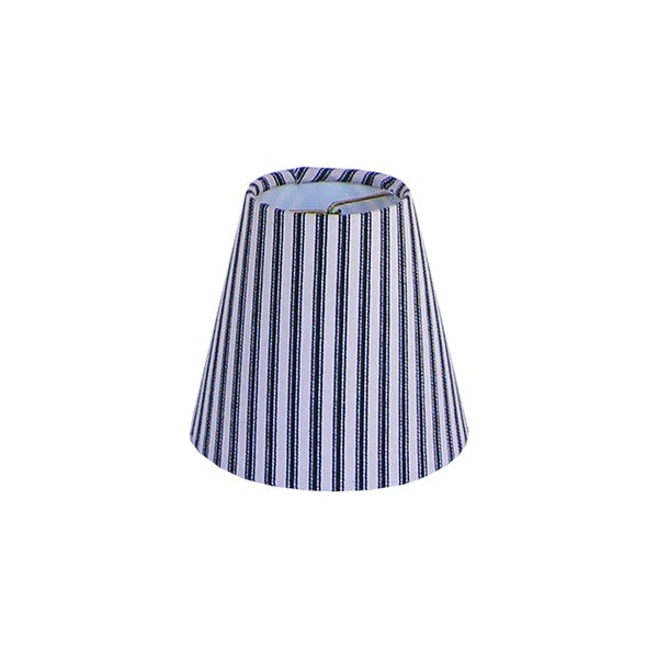 Black Ticking Stripe Chandelier Shade