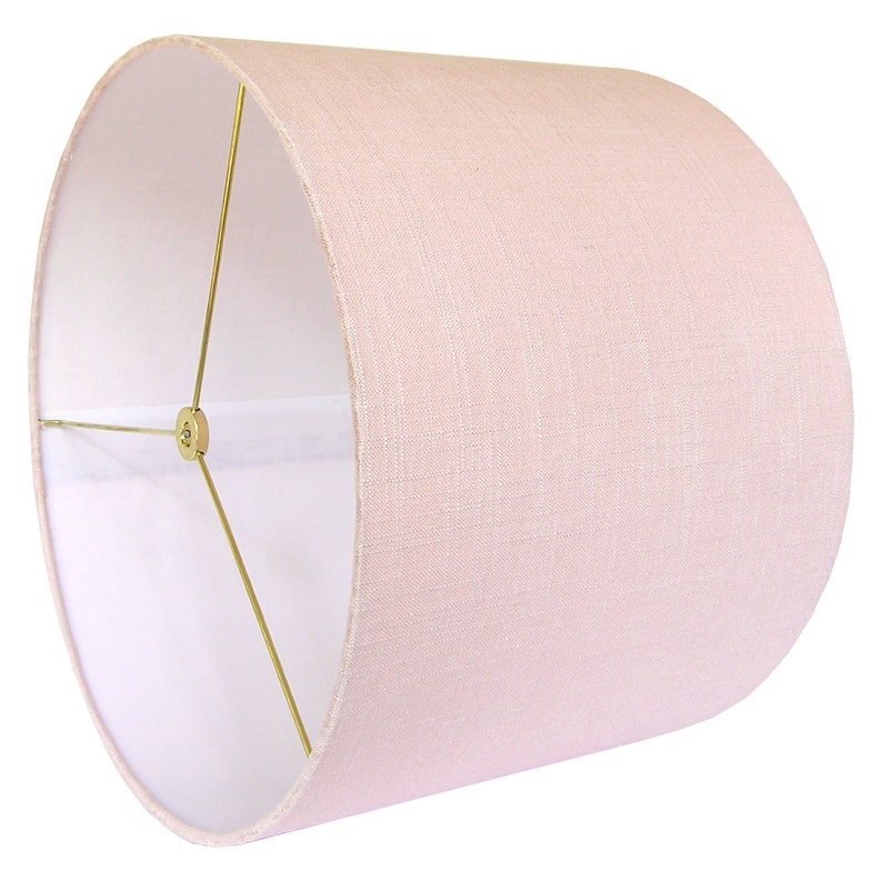 Blush Pink Linen Lamp Shade Etsy