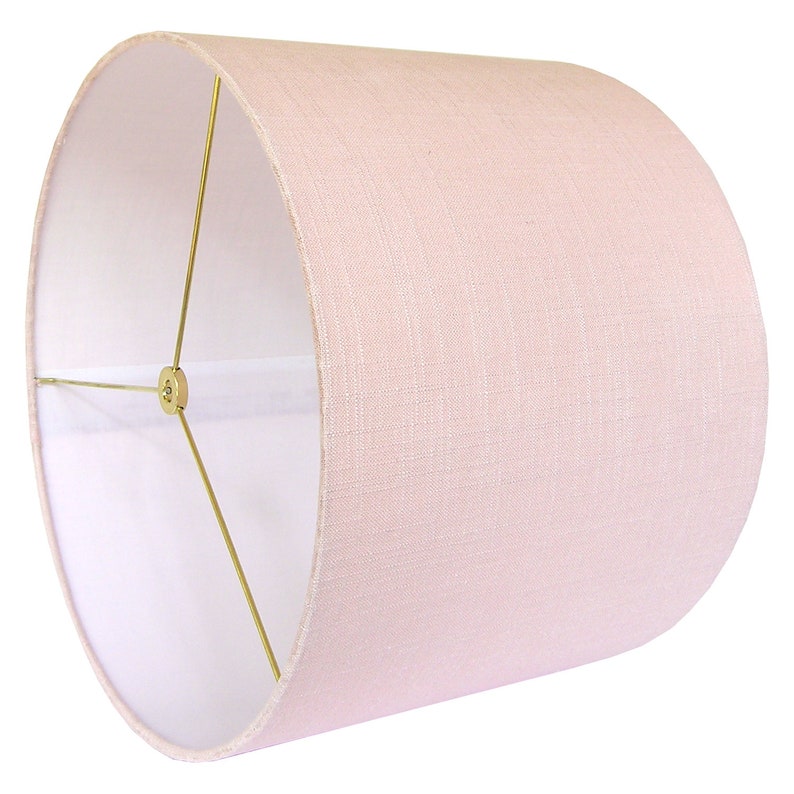 Blush Pink Linen Lamp Shade Small image 2