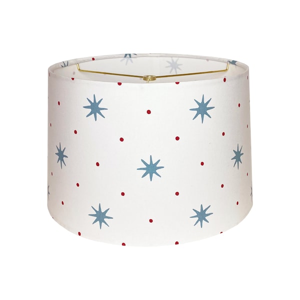 Blue Star with Red Dot Lamp Shade