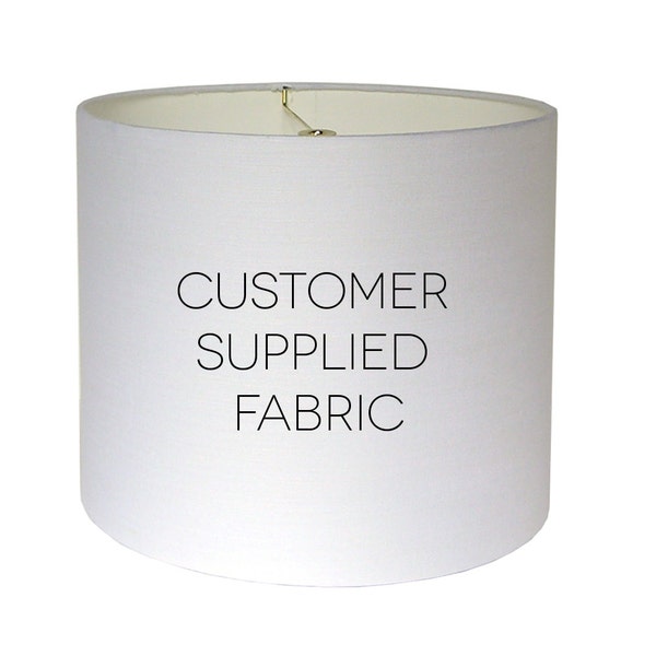 Send Your Own Fabric! Custom Lamp Shade - Medium