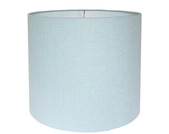 Robin's Egg Blue Linen Lamp Shade