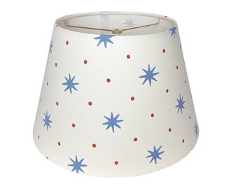 Blue Star with Orange Dot Lamp Shade