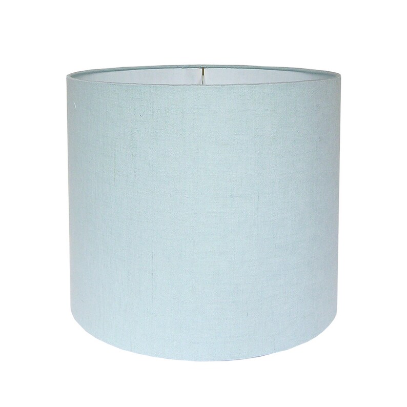 Blue Lamp Shade Small Fabric Lampshade Linen Shades Robin S Egg Lampshades Drum Table Handcrafted