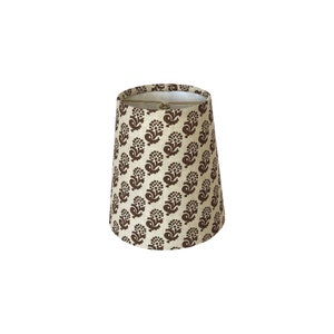 Floral Block Print Sconce Shade, Multiple Colors and Sizes Available