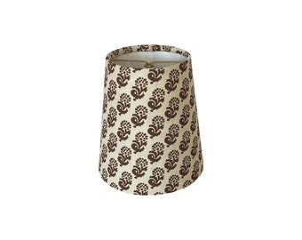 Floral Block Print Sconce Shade, Multiple Colors and Sizes Available