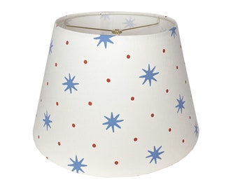 Blue Star with Orange Dot Lamp Shade - Small