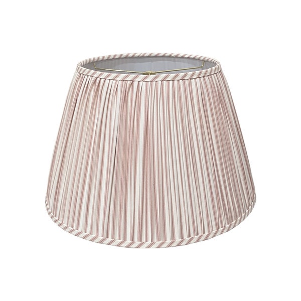 Ticking Stripe Gathered Lamp Shade, Multiple Sizes and Colors Available